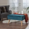 Omry New Velvet Ottoman - Dark Teal - Christopher Knight Home -Furniture Haven Sales GUEST 019dcb78 f7e8 4d00 8ebd 2a2cb48675c2