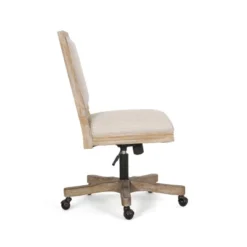 Sandine Rustic Upholstered Swivel Office Chair - Christopher Knight Home -Furniture Haven Sales GUEST 027e7462 f05e 4fff be12 01426cf7a751