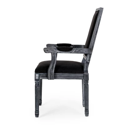 5pc Maria French Country Wood Expandable Dining Set Gray/Black - Christopher Knight Home 8 5pc Maria French Country Wood Expandable Dining Set Gray/Black - Christopher Knight Home - Image 6