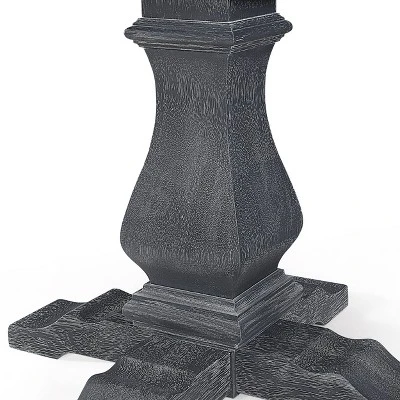 5pc Maria French Country Wood Expandable Dining Set Gray/Black - Christopher Knight Home 4 5pc Maria French Country Wood Expandable Dining Set Gray/Black - Christopher Knight Home - Image 2