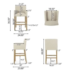 Set Of 2 30.5" Armga Contemporary Fabric Upholstered Wood Counter Height Barstools - Christopher Knight Home 19 Set Of 2 30.5" Armga Contemporary Fabric Upholstered Wood Counter Height Barstools - Christopher Knight Home -Furniture Haven Sales GUEST 063caac2 dc92 4cdb a595 bca6beed1c6a