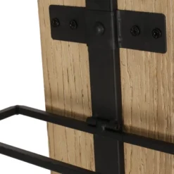 Toston Modern Industrial 8 Bottle Wall Mounted Wine Rack Natural/Black - Christopher Knight Home -Furniture Haven Sales GUEST 0bc3b048 7afb 4e03 b16e 31a5bde2f596