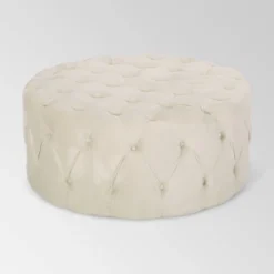 Orla Modern Glam Round Ottoman - Christopher Knight Home -Furniture Haven Sales GUEST 0f9dd358 63e3 4073 ba6d 9726005e749a