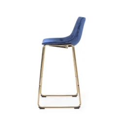 Cedric Modern Glam Velvet Counter Height Barstool Blue/Gold - Christopher Knight Home 14 Cedric Modern Glam Velvet Counter Height Barstool Blue/Gold - Christopher Knight Home -Furniture Haven Sales GUEST 1020e77f 1203 4981 944d 4f183a2c0d30