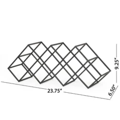 Mcclellan Modern Industrial 7 Bottle Tabletop Wine Rack Black - Christopher Knight Home 17 Mcclellan Modern Industrial 7 Bottle Tabletop Wine Rack Black - Christopher Knight Home -Furniture Haven Sales GUEST 114a9b17 34e7 43b0 bcd5 1b390b898e73