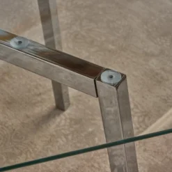 59" Zavier Rectangular Dining Table Clear - Christopher Knight Home -Furniture Haven Sales GUEST 124e9afe c27a 4b4a bd25 e69422518c12