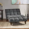 Kaniel Traditional Tufted Fabric Double Chaise - Christopher Knight Home -Furniture Haven Sales GUEST 1322791f 2038 4b67 a13f d1e17280c430