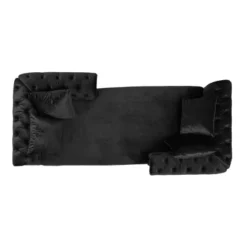 Houck Modern Glam Tufted Velvet Tete-A-Tete Chaise Lounge With Accent Pillows - Christopher Knight Home -Furniture Haven Sales GUEST 19624b09 57fc 4fa0 a25b cb35e628c34b