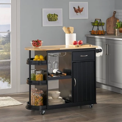 Corby Kitchen Cart - Christopher Knight Home 3 Corby Kitchen Cart - Christopher Knight Home