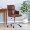 Rhine Mid-Century Modern Upholstered Swivel Office Chair - Christopher Knight Home -Furniture Haven Sales GUEST 1b991df4 2c9b 4864 8e5b 7d57d1c4803c