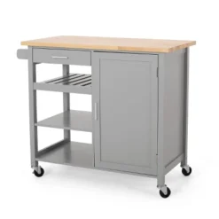 Westcliffe Contemporary Kitchen Cart With Wheels - Christopher Knight Home -Furniture Haven Sales GUEST 1bb67bf5 8378 4266 888f 6882e82e1a14