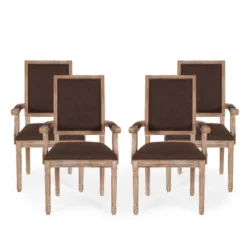 Set Of 4 Maria French Country Wood Upholstered Dining Chairs - Christopher Knight Home 28 Set Of 4 Maria French Country Wood Upholstered Dining Chairs - Christopher Knight Home -Furniture Haven Sales GUEST 1eb439e1 6507 4bb2 b330 98492bdae793
