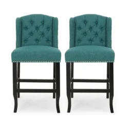 Set Of 2 Foxcroft Wingback Counter Height Barstools - Christopher Knight Home -Furniture Haven Sales GUEST 1ed647e5 3d06 4948 9c6e d5e45902821f