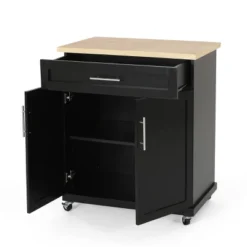 Batavia Contemporary Kitchen Cart With Wheels - Christopher Knight Home -Furniture Haven Sales GUEST 2112411e e0e9 4ec6 9890 be1ff1f6fc30