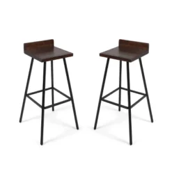 Set Of 2 Bidwell Modern Wood Barstool - Christopher Knight Home -Furniture Haven Sales GUEST 21157b5a d3cb 45db a721 859c47cdfa6b
