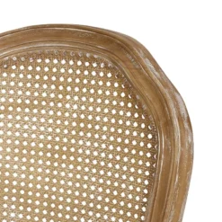 2pk Mina French Country Wood And Cane Upholstered Dining Chairs - Christopher Knight Home -Furniture Haven Sales GUEST 2254132d 19b9 4433 a561 839bc21ad935