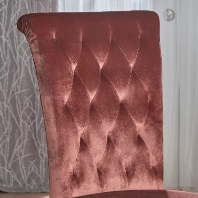 Set Of 2 Venetian New Velvet Tufted Dining Chair - Christopher Knight Home 4 Set Of 2 Venetian New Velvet Tufted Dining Chair - Christopher Knight Home - Image 2