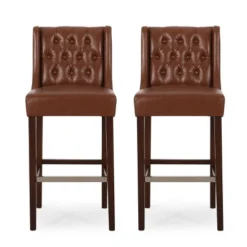 Set Of 2 Bayliss Contemporary Wingback Barstools - Christopher Knight Home -Furniture Haven Sales GUEST 26afe809 828e 4a0a a3f1 29bf2791a7eb