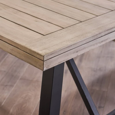 3pc Estelle Farmhouse Cottage Picnic Dining Set Light Gray - Christopher Knight Home 4 3pc Estelle Farmhouse Cottage Picnic Dining Set Light Gray - Christopher Knight Home - Image 2