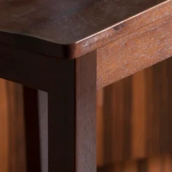 Set Of 2 26.25" Naples Acacia Wood Counter Height Barstool Brown Mahogany - Christopher Knight Home -Furniture Haven Sales GUEST 2984f9d4 cdc4 411b ab45 1d788dd3fce4