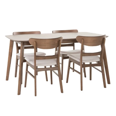 5pc Idalia Mid-Century Modern Dining Set - Christopher Knight Home 8 5pc Idalia Mid-Century Modern Dining Set - Christopher Knight Home - Image 6