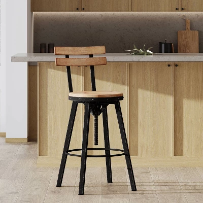 Fenix Wooden Barstool Antique - Christopher Knight Home 3 Fenix Wooden Barstool Antique - Christopher Knight Home