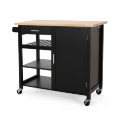 Westcliffe Contemporary Kitchen Cart With Wheels - Christopher Knight Home -Furniture Haven Sales GUEST 2a956c54 d2ee 4098 8f48 a13f54b210a1