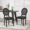 2pk Aquilla French Country Wood And Cane Upholstered Dining Chairs - Christopher Knight Home -Furniture Haven Sales GUEST 2ef167e0 c850 4d9f 9448 941c29d6540f