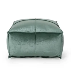 Nakisha Modern Glam Velvet Square Bean Bag Ottoman - Christopher Knight Home -Furniture Haven Sales GUEST 3412d6f8 334b 410c b556 a729cfdb8409