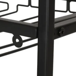 Boster Boho Industrial 21 Bottle Floor Wine Rack With Storage Natural/Black - Christopher Knight Home -Furniture Haven Sales GUEST 3436c030 485e 42e6 809c eff944e4eb88