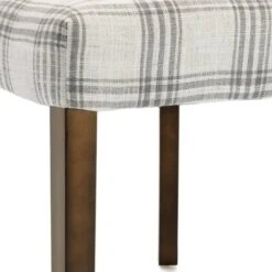 2pk Harman Contemporary Upholstered Plaid Dining Chairs Gray/Light Beige/Brown - Christopher Knight Home -Furniture Haven Sales GUEST 35141c91 87c1 4e53 bd90 569788f6235a