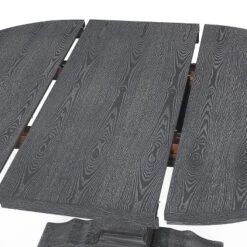 5pc Maria French Country Wood Expandable Dining Set Gray/Black - Christopher Knight Home