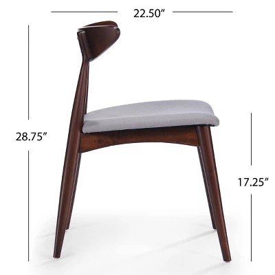 Set Of 2 Barron Dining Chair Light Gray - Christopher Knight Home 8 Set Of 2 Barron Dining Chair Light Gray - Christopher Knight Home - Image 6