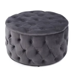 Zelfa New Velvet Ottoman - Christopher Knight Home -Furniture Haven Sales GUEST 36dd17c0 c1d0 4aac 8828 2c0d1f825e86