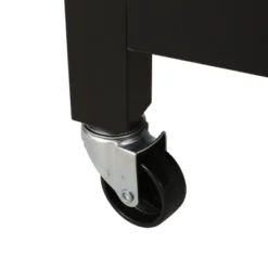 Byway Contemporary Kitchen Cart With Wheels Black/Natural - Christopher Knight Home -Furniture Haven Sales GUEST 3c9727d6 28d4 4c93 9c80 1ca9ede1add2