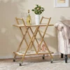 Chaves Handcrafted Modern Glam Marble Bar Cart Gold/White - Christopher Knight Home -Furniture Haven Sales GUEST 41feebe4 fc02 4b64 9e82 372620794a53