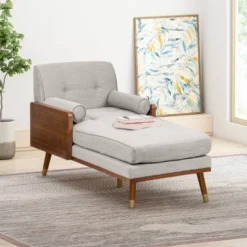 Fortas Mid-Century Modern Chaise Lounge - Christopher Knight Home