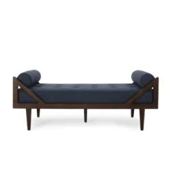 Rayle Contemporary Tufted Chaise Lounge With Rolled Accent Pillows - Christopher Knight Home -Furniture Haven Sales GUEST 44a2e698 2922 460a 897a aaef22f3ad64