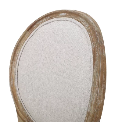 Set Of 4 Phinnaeus French Country Fabric Dining Chairs Beige/Natural - Christopher Knight Home 9 Set Of 4 Phinnaeus French Country Fabric Dining Chairs Beige/Natural - Christopher Knight Home - Image 7