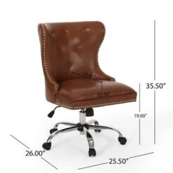 Bedell Contemporary Tufted Swivel Office Chair - Christopher Knight Home -Furniture Haven Sales GUEST 45a659d5 f089 4e05 a090 588c65bfa83b