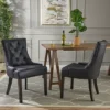 Set Of 2 Hayden Traditional Microfiber Dining Chair - Christopher Knight Home -Furniture Haven Sales GUEST 4c728473 3cbb 4902 99d6 aab645653769
