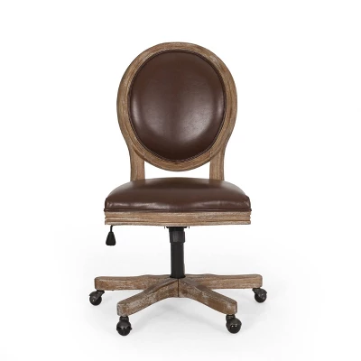 Pishkin French Country Upholstered Swivel Office Chair - Christopher Knight Home 13 Pishkin French Country Upholstered Swivel Office Chair - Christopher Knight Home - Image 11