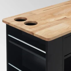 Cato Kitchen Cart Black - Christopher Knight Home -Furniture Haven Sales GUEST 4f99a31b 8092 4277 9573 8d939f925bb1