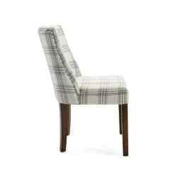 2pk Harman Contemporary Upholstered Plaid Dining Chairs Gray/Light Beige/Brown - Christopher Knight Home -Furniture Haven Sales GUEST 51abdcd1 98ba 4f06 aac9 75ce5b27b4d7