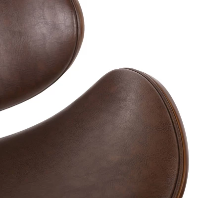 Dawson Mid-Century Modern Upholstered Swivel Office Chair - Christopher Knight Home 4 Dawson Mid-Century Modern Upholstered Swivel Office Chair - Christopher Knight Home - Image 2