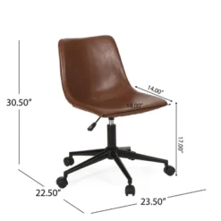 Jarvi Contemporary Upholstered Swivel Office Chair With Rolling Casters - Christopher Knight Home -Furniture Haven Sales GUEST 55a47ad5 64ef 455d 8954 fca0d117719e