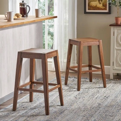 Set Of 2 Maybelle Farmhouse Wooden Counter Height Barstools - Christopher Knight Home 3 Set Of 2 Maybelle Farmhouse Wooden Counter Height Barstools - Christopher Knight Home