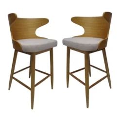 Set Of 2 Kamryn Mid Century Modern Barstool - Christopher Knight Home -Furniture Haven Sales GUEST 5af22ef4 be45 41dd 9371 e1dc06354437