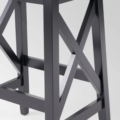 Set Of 2 Heffley Contemporary Farmhouse Wooden Counter Height Barstools Walnut/Black - Christopher Knight Home 6 Set Of 2 Heffley Contemporary Farmhouse Wooden Counter Height Barstools Walnut/Black - Christopher Knight Home - Image 4