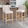 Set Of 2 Lansglen Button Tufted Wingback Barstools - Christopher Knight Home -Furniture Haven Sales GUEST 61fd89a3 1493 4927 81e8 661b162a8a00